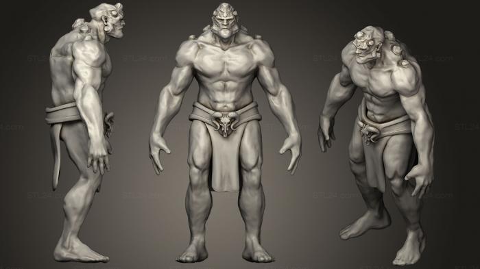 Figurines heroes, monsters and demons (or cnc 8, STKM_1063) 3D models for cnc